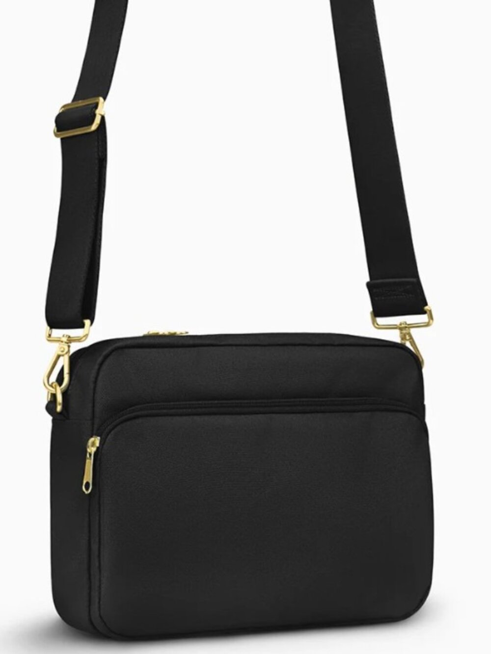 SEARCHING FOR Canvelle LARGE City Crossbody Black w/ Black Hardware (no gold)
